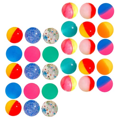 VANZACK 30Stücke Farbige Hüpfbälle Aus Spielzeuge Für Goodie Bag Füllung Requisiten Für Früherziehung Bunt Und Vielseitig Einsetzbar von VANZACK