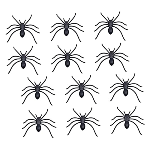 VANZACK 30Stücke Gruselige Halloween Spinnen Dekorationen Robuste Und Horrible Kunststoff Spinnen Für Schlafzimmerdekorationen Und Halloween Schmuckstücke Für Partys von VANZACK