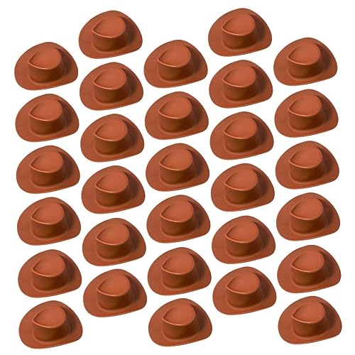 VANZACK 30Stücke Mini Cowboyhut Lustige Kuchenhut Dekorationen für Partys Puppen und Feiertage Stilvolle Accessoires für Festtagsfeiern und Fotoshootings Schokoladenfarbe VANZACK 30Stücke Mini Cowboyhut Lustige Kuchenhut Dekorationen für Partys Puppen und Feiertage Stilvolle Accessoires für Festtagsfeiern und Fotoshootings Schokoladenfarbe von VANZACK