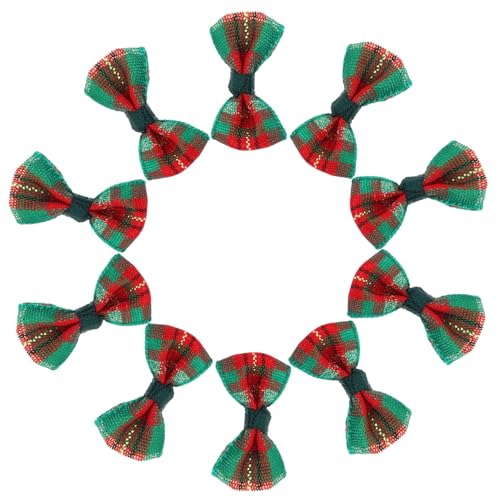 VANZACK 30Stücke Mini Schleifen für Puppen DIY Bastel Schleifen Karomuster Bastelprojekte Haaraccessoires und Puppenkleidung Einfach zu Handhaben von VANZACK