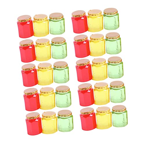 VANZACK 30Stücke Miniature Candy Jars Für Puppenhäuser Dekorative Spielzeugornamente Und Fotorequisiten Für Dekorationen Und Bastelprojekte von VANZACK