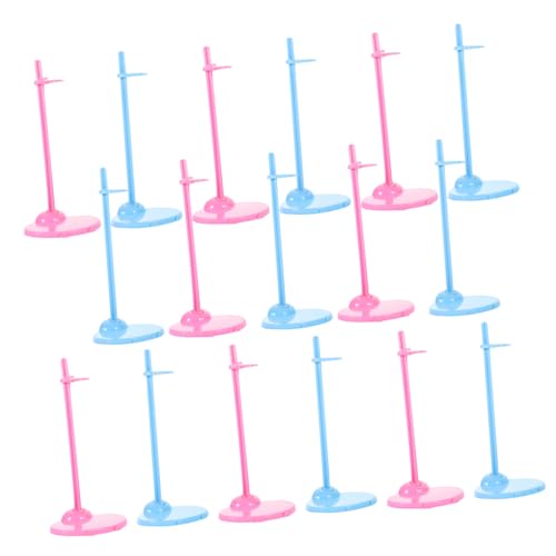 VANZACK 30Stücke Puppenhalterung Aus Kunststoff Für Puppenständer Und Blaue Clips Zur Unterstützung Von Puppen Verschiedenen Posen Ankleiden Von Puppen von VANZACK
