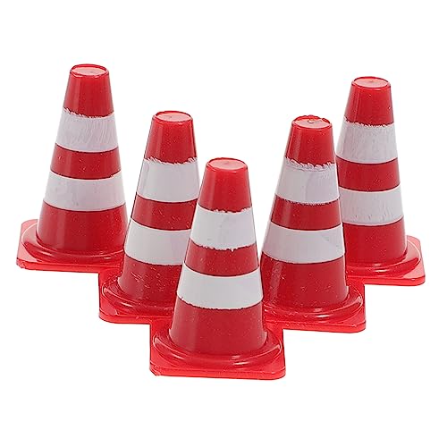 VANZACK Verkehrsspielzeug-Set 30-teilig Abs-straßensperrenschilder Jungen Und Mädchen Pädagogische Simulation Verkehrszeichen Spielzeug Straßenkegel Mini-straßensperre von VANZACK