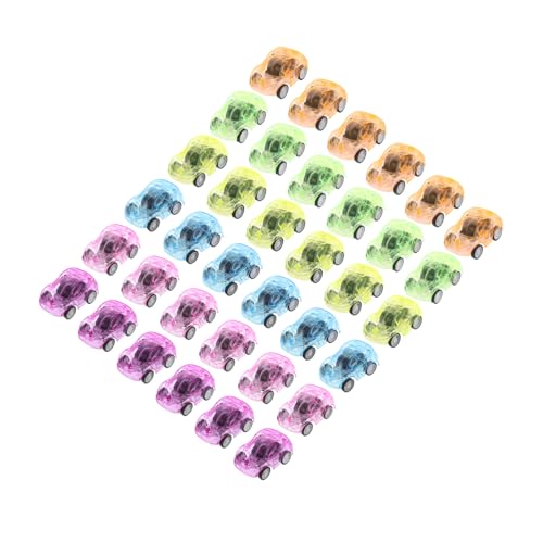 VANZACK 36 Stück Teiliges Mini Pull Back Auto Spielzeugset in Bunten Farben Batteriefrei für Frühen Kleine Fahrzeuge für Jungen und Mädchen Pädagogisches für Kleinkinder von VANZACK