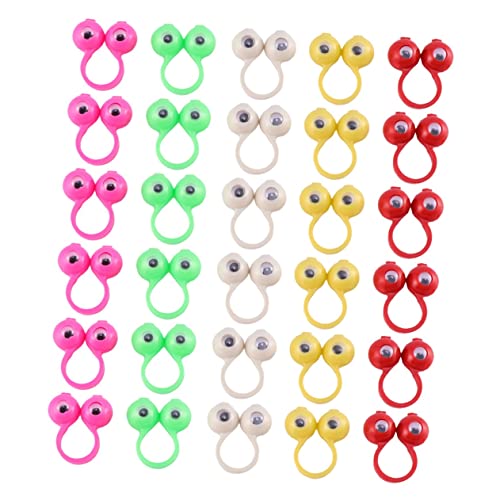 VANZACK 36Stücke Augen Fingerpuppen Ringe Mit Wackelaugen Niedliche Lernspielzeuge Für Fingerspiele Und Party Requisiten Zufällige Farben VANZACK 36Stücke Augen Fingerpuppen Ringe Mit Wackelaugen Niedliche Lernspielzeuge Für Fingerspiele Und Party Requisiten Zufällige Farben von VANZACK
