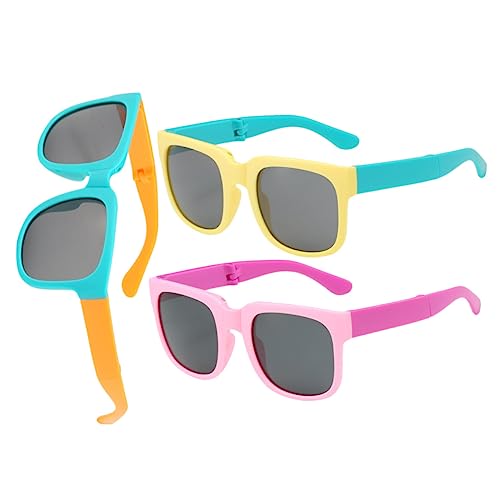 VANZACK 3Paare Faltbare Sonnenbrillen Süße Sonnenbrille für Jungen Stilvolles Design für Sommer Kostümzubehör von VANZACK