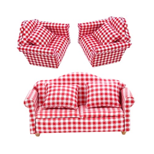 VANZACK 3Sätze Dekoratives Mini Möbel Mit Kissen Karos Für Puppenstubenmöbel Im Wohnzimmer VANZACK 3Sätze Dekoratives Mini Möbel Mit Kissen Karos Für Puppenstubenmöbel Im Wohnzimmer von VANZACK