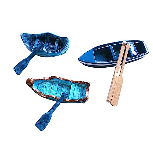 VANZACK 3Sätze Kreative Harz Boot Deko Boot Modell Für Mikrolandschaften Und Heimdekoration Stilvolle Für Aquarien Und Terrarien von VANZACK
