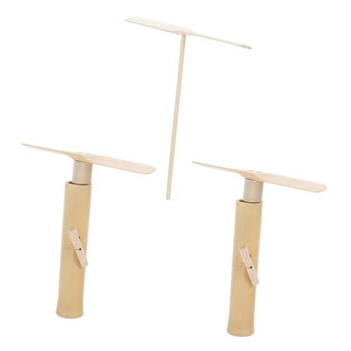VANZACK 3Stücke Bambus Libellen Fliegende Bambuslibellen Mit Zug Schnur Outdoor Für Interessantes Und Lustiges Für Kreative Spiele Im Freien von VANZACK