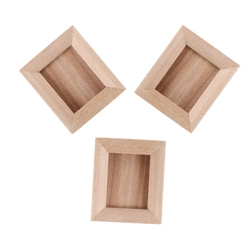 VANZACK 3Stücke Fotorahmen Aus Holz Für Puppenhaus DIY Foto Requisiten Mikro Fotorahmen Dekoration Für Häuser Zubehörteile Für Kreative Bastelprojekte VANZACK 3Stücke Fotorahmen Aus Holz Für Puppenhaus DIY Foto Requisiten Mikro Fotorahmen Dekoration Für Häuser Zubehörteile Für Kreative Bastelprojekte von VANZACK