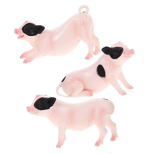 VANZACK 3stücke Teiliges Realistischen Schwein-Figuren Dekorative Tiermodelle Für Garten Und Farm Lebendige Simulationstiere Für Kreative Gestaltung Und Spielzeug von VANZACK
