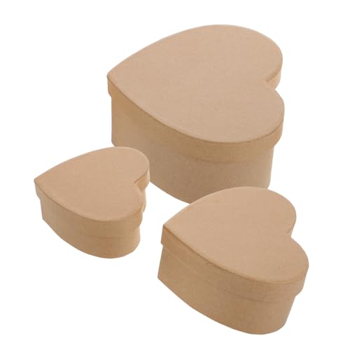 VANZACK 3Stücke Herzförmige Pappmaché Boxen DIY Geschenkboxen Für Kreative Bastelarbeiten Dekorative Blumenboxen Aufbewahrung Für Süßigkeiten Valentinstag VANZACK 3Stücke Herzförmige Pappmaché Boxen DIY Geschenkboxen Für Kreative Bastelarbeiten Dekorative Blumenboxen Aufbewahrung Für Süßigkeiten Valentinstag von VANZACK