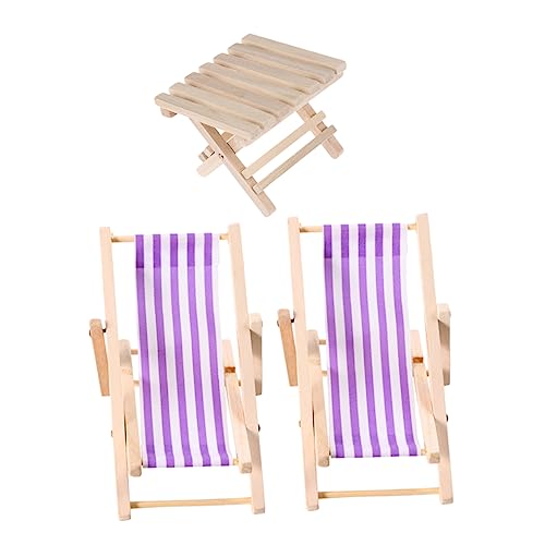 VANZACK 3Stücke Liegestühle für Puppenhaus Faltbare Strandstuhl Modelle für Mikrolandschaften und Dekoration Sicheres für Kreative VANZACK 3Stücke Liegestühle für Puppenhaus Faltbare Strandstuhl Modelle für Mikrolandschaften und Dekoration Sicheres für Kreative von VANZACK
