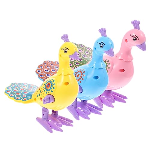 VANZACK 3Stücke Lustige Aufziehspielzeuge Pfauenform Mechanische Spielzeuge Für Ostergeschenk Und Partyspielzeug Für Kreativen Spielspaß von VANZACK