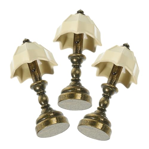 VANZACK 3stücke Miniatur Tischlampe Für Puppenhaus Retro Miniatur Tischleuchte Dekorative Beleuchtung Für Dollhouse-Dekoration von VANZACK