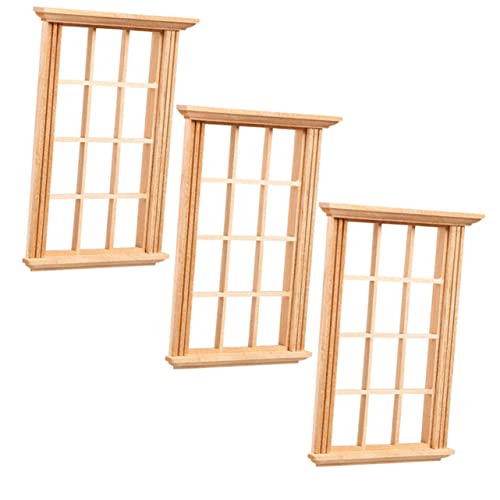 VANZACK 3Stücke Maßstab Holzfensterrahmen für Mini Hausmöbel Zubehör für DIY Projekte und Kreatives VANZACK 3Stücke Maßstab Holzfensterrahmen für Mini Hausmöbel Zubehör für DIY Projekte und Kreatives von VANZACK