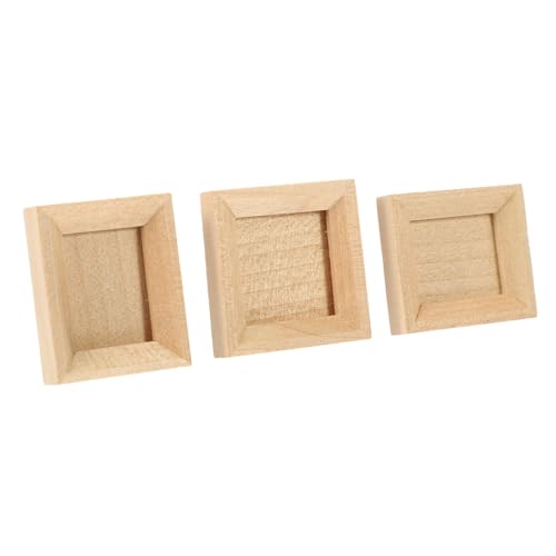 VANZACK 3Stücke Mini Mikro Fotorahmen Dekorative Puppenhaus Fotorahmenmodelle DIY Foto Requisiten Für Kreative Mikro Landschaften Vertikal Und Horizontal Kleine Modelle von VANZACK