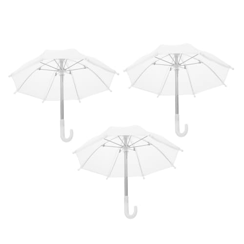 VANZACK 3Stücke Mini Regenschirm Dekoration Robustes Puppenschirm Modell Für Häuser Stilvolle Möbelaccessoires Leicht Und Tragbar Für Kreative Deko von VANZACK