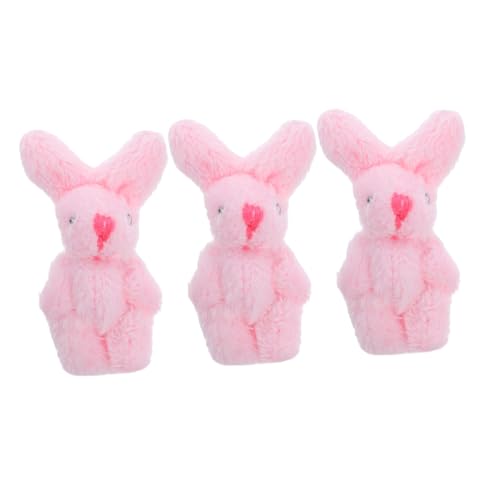 VANZACK 3Stücke Plüschkaninchen Figuren Süße Dekoration Für Puppenhaus Mikrolandschaften Und Ostern Weiche Kaninchen Ornamente Für DIY Projekte von VANZACK