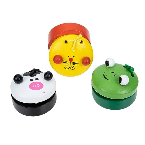 VANZACK 3Stücke Schlaginstrumente Für Farbige Castanets Für Frühkindliche Bildung Musikinstrumente Für Jungen Musikalischen Entwicklung von VANZACK