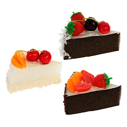 VANZACK 3stücke Teiliges Set Aus Realistischen Kunstkuchen-Modellen Für Fotografie-Dekorationen Kunstvolle Nachbildungen Von Eiscreme Schlagsahne Und Schokolade Für Zuhause Partys Und von VANZACK