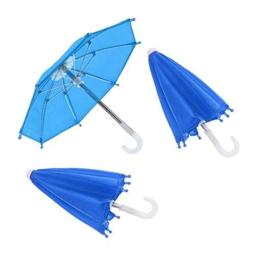 VANZACK 3Stücke Teiliges Puppenhaus Mini Regenschirm Öffnender Regenschirm Zubehör für Puppen Stilvolle Dekoration Realistische Details für Kreatives von VANZACK