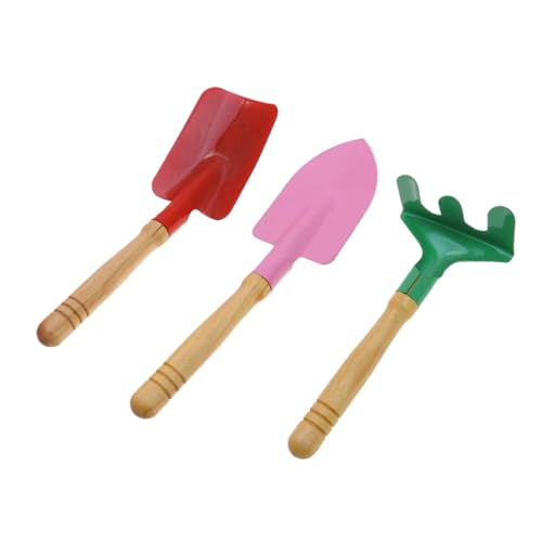 VANZACK 3Stücke Teiliges Strandspielzeugset Für Gartengeräte Rechen Und Handschaufel Für Sandkasten Und Strand Zufällige Farben Für Outdoor Aktivitäten von VANZACK