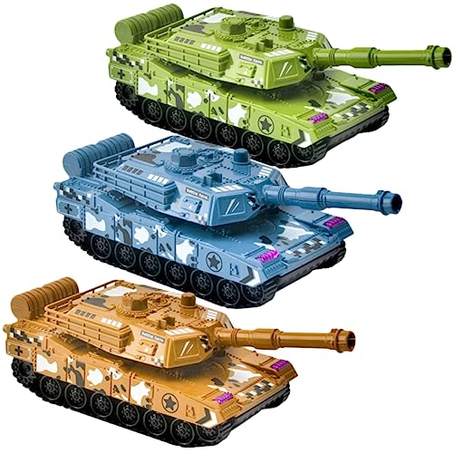VANZACK 3Stücke Vintage Tankmodelle Simulierte Panzerverzierung Und Bildungsspielzeug Für Deko Elemente Für Schreibtisch Und Spielzeugautos von VANZACK