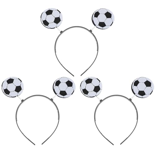 VANZACK 3st Fußball-Stirnband Fußball-Kopf-Bopper Frühlingsfest Stirnband -kostümzubehör Außerirdischer Kopfschmuck Foto-Requisite Für Das Neue Jahr Haarschmuck Abs Partybedarf Mann von VANZACK