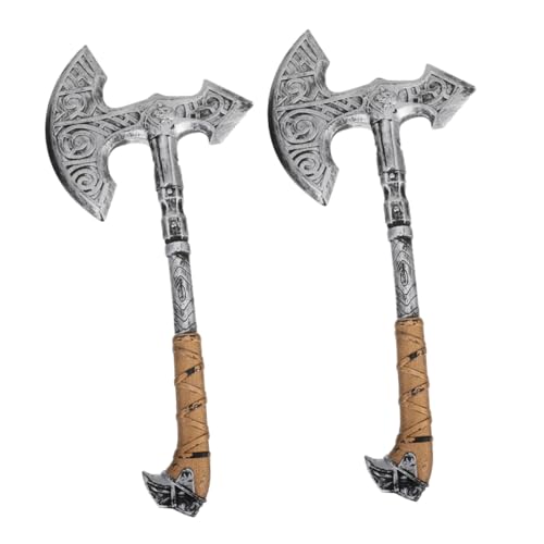 VANZACK 4 STÜCKE Teiliges Realistisches Cosplay Kostüm Requisite Halloween Axt für Wikinger Verkleidung Bühnenauftritte von VANZACK