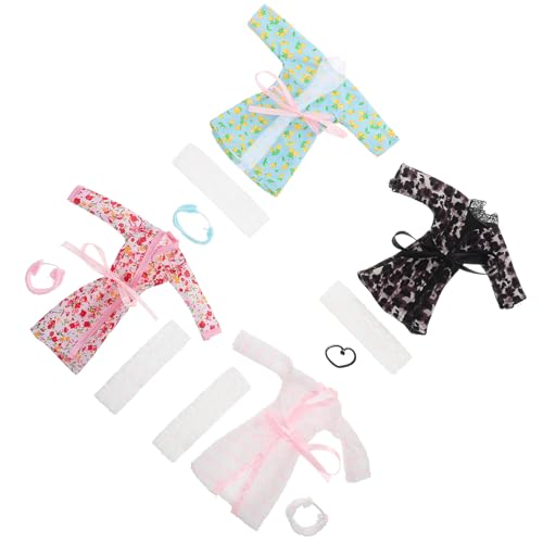 VANZACK 4 Sätze Doll Pajamas Set für Puppen Teiliges Set mit Bademantel Badetuch und Kopfbande Weiche Nachtwäsche für Puppen Vielseitiges Puppenzubehör für Kreatives Spiel VANZACK 4 Sätze Doll Pajamas Set für Puppen Teiliges Set mit Bademantel Badetuch und Kopfbande Weiche Nachtwäsche für Puppen Vielseitiges Puppenzubehör für Kreatives Spiel von VANZACK