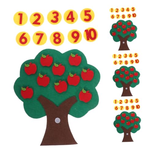 VANZACK 4 Sätze Feltspielzeug für Kindergarten Teiliges Matching Spiel zur Mathematischer Fähigkeiten bei Kleinkindern Kreatives Lernspielzeug für Vorschulkinder von VANZACK