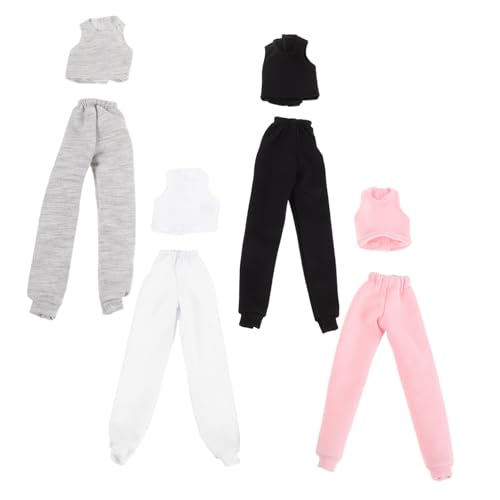 VANZACK 4 Sätze Puppenkleidung Sommer Sportliches Outfit mit Weste und Hose für Puppen Einfaches Anziehen Vielseitig für Kreatives Rollenspiel und Interaktives VANZACK 4 Sätze Puppenkleidung Sommer Sportliches Outfit mit Weste und Hose für Puppen Einfaches Anziehen Vielseitig für Kreatives Rollenspiel und Interaktives von VANZACK