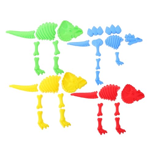 VANZACK 4 Sätze Teiliges Dinosaurier Spielset DIY Kunststoff Dinosaurier Formen für Farbenfroh Rot Gelb Grün Blau VANZACK 4 Sätze Teiliges Dinosaurier Spielset DIY Kunststoff Dinosaurier Formen für Farbenfroh Rot Gelb Grün Blau von VANZACK