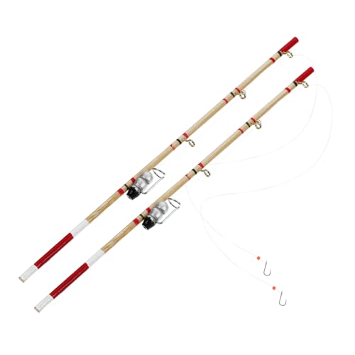 VANZACK 4 Stck. Miniatur Angelrute Teiliges aus Hochwertigem Legierungs und Holzmaterial Langlebiges Puppenhaus Zubehör für Miniatur Szene Kindgerechte Dekoration für Mini Häuser und DIY VANZACK 4 Stck. Miniatur Angelrute Teiliges aus Hochwertigem Legierungs und Holzmaterial Langlebiges Puppenhaus Zubehör für Miniatur Szene Kindgerechte Dekoration für Mini Häuser und DIY von VANZACK