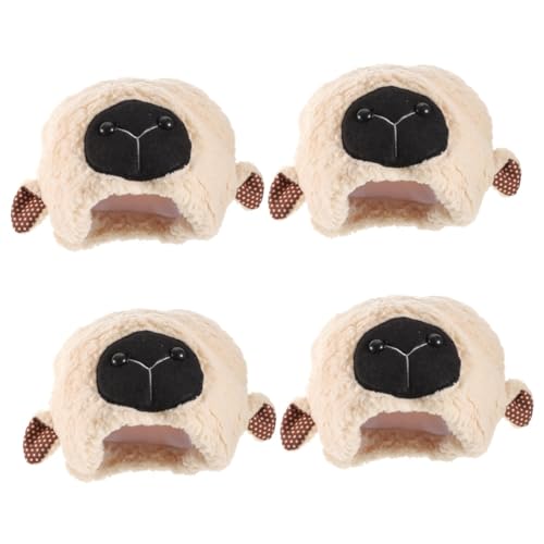 VANZACK 4 Stück Fluffige Plüsch Schaf Mütze mit Lammohren Weiches Kunstfell Kostüm Zubehör Bequemer Ganzkopfschutz für Halloween Karneval Cosplay und Party Unisex Beige VANZACK 4 Stück Fluffige Plüsch Schaf Mütze mit Lammohren Weiches Kunstfell Kostüm Zubehör Bequemer Ganzkopfschutz für Halloween Karneval Cosplay und Party Unisex Beige von VANZACK