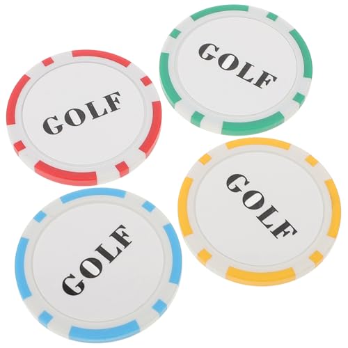 VANZACK Golf Poker Chip Spiel Set 4 Marker Rot Gelb Grün Poker Chips Sport Zubehör von VANZACK