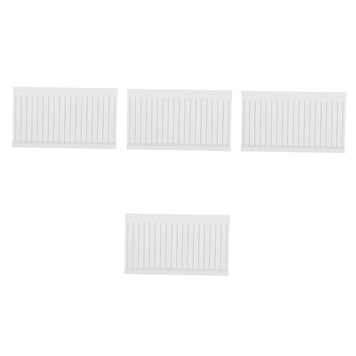 VANZACK 4 Stück Miniatur Puppenhaus Wainscoting Innenverkleidung Mini Wandschmuck Miniatur Haus Wandpaneele Präzise Verarbeitung Feine Details Charmante Möbel Zubehör für Puppenhäuser von VANZACK