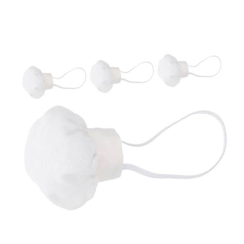 VANZACK 4 Stück Miniatur Weiße Kochmützen für Puppen Kleine Chefhüte aus Baumwolle mit Gummiband Mini Doll Headgear für Puppenhaus Bastelprojekte und Rollenspiele VANZACK 4 Stück Miniatur Weiße Kochmützen für Puppen Kleine Chefhüte aus Baumwolle mit Gummiband Mini Doll Headgear für Puppenhaus Bastelprojekte und Rollenspiele von VANZACK