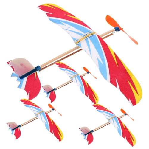 VANZACK 4 Stück Teiliges Flugzeugspielzeug aus Leichtem Tragbare Interaktive Gleiter Bunte DIY Flugzeuge für Sicher und Spaßig für Outdoor Freizeit und Reisespielzeug von VANZACK