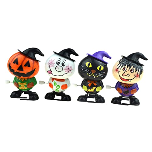 VANZACK 4 Stück Teiliges Halloween Aufziehspielzeug Lustige Kleine Spielzeuge mit Spring und Gehfunktion Wiederverwendbare Deko für Halloween Party Kinderfreundliche Grusel Figuren VANZACK 4 Stück Teiliges Halloween Aufziehspielzeug Lustige Kleine Spielzeuge mit Spring und Gehfunktion Wiederverwendbare Deko für Halloween Party Kinderfreundliche Grusel Figuren von VANZACK