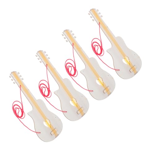 VANZACK 4 Stück Teiliges Holz Gitarren für Selbergestalten Stabile Kindergitarre zum Bemalen und Basteln DIY Musikinstrument für Kindergarten und Kreative Freizeitaktivitäten VANZACK 4 Stück Teiliges Holz Gitarren für Selbergestalten Stabile Kindergitarre zum Bemalen und Basteln DIY Musikinstrument für Kindergarten und Kreative Freizeitaktivitäten von VANZACK