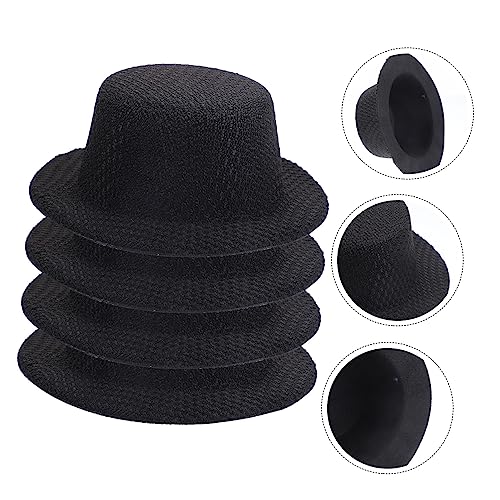 VANZACK 4 Stück Teiliges Kleine Puppenhüte aus Stoff Dekorative DIY Mini Hüte für Schneemann und Clown Puppen Langlebig Formbeständig für Bastelprojekte und Weihnachtsdekoration von VANZACK