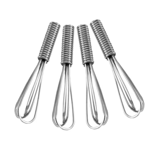 VANZACK 4 Stück Teiliges Miniatur Eierquirl Detailgetreues Puppenhaus Zubehör Langlebiges Mini Back Accessoire für Kreative DIY Mikrolandschaften und Puppenhausküchen Farbbeständig und von VANZACK