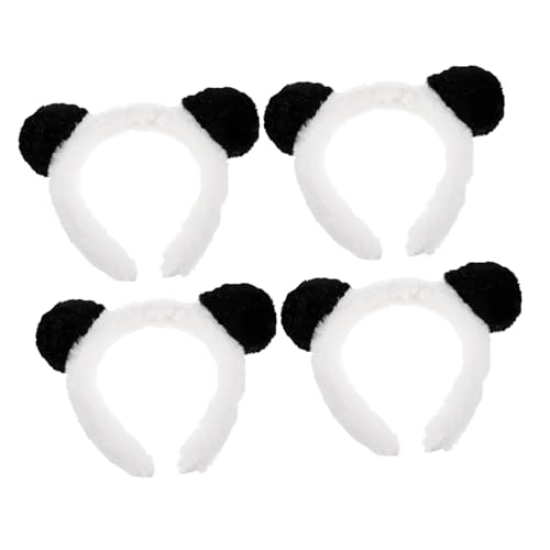 VANZACK 4 Stück Teiliges Panda Ohren Haarband Niedliches Tierkostüm-accessoire für Karneval Fasching Partys und Rollenspiele Bequemer Wiederverwendbarer Haarreif für Vielseitige VANZACK 4 Stück Teiliges Panda Ohren Haarband Niedliches Tierkostüm-accessoire für Karneval Fasching Partys und Rollenspiele Bequemer Wiederverwendbarer Haarreif für Vielseitige von VANZACK