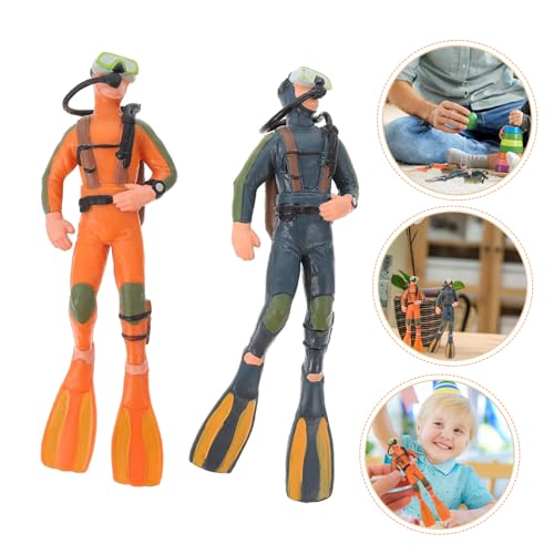 VANZACK 4 Taucher Figuren PVC Aquarium Dekoration Miniatur Realistische Taucher Ornamente für Unterwasser Landschaften VANZACK 4 Taucher Figuren PVC Aquarium Dekoration Miniatur Realistische Taucher Ornamente für Unterwasser Landschaften von VANZACK