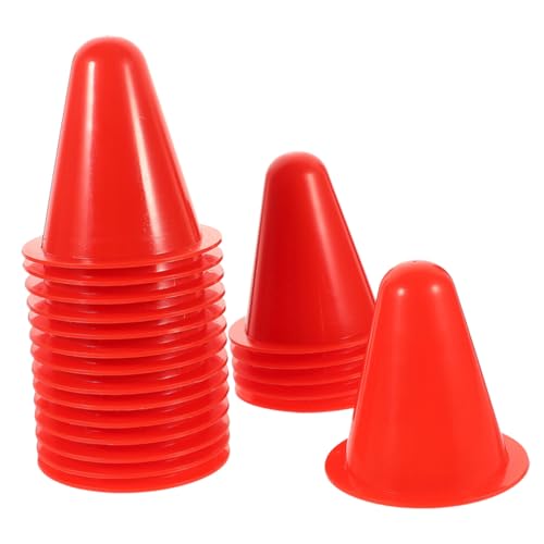 VANZACK 40 Stück Bunte Trainingskegel für Rollschuhe Kleine Marker für Skate Übungen Halbrunde Langlebige Übungshindernisse zur Verbesserung von Beweglichkeit und Technik von VANZACK
