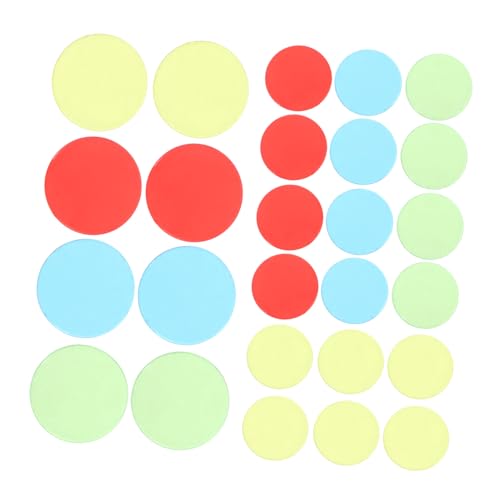 VANZACK 400 Stück Bingo Chips Markierungssteine Farben Transparent Geeignet für Bingo Spielkarten Lernspiele und Klassenzimmergebrauch von VANZACK