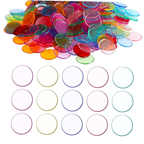 VANZACK 400Stücke Bingo Chips Runde Marker für Bingo Spielkarten Wiederverwendbare Zähler aus Transparentes Design für Lernzwecke VANZACK 400Stücke Bingo Chips Runde Marker für Bingo Spielkarten Wiederverwendbare Zähler aus Transparentes Design für Lernzwecke von VANZACK