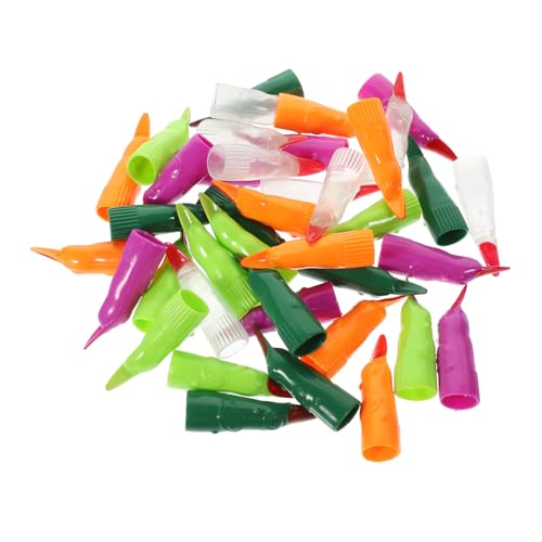 VANZACK 40Stücke Halloween Hexennägel Spooky Fingernägel Für Leuchtende Halloween Streich Requisiten Maskerade Fingernägel von VANZACK